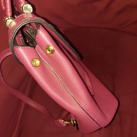 Handbag Backpack NO Brand Name,  Good Used Condition Dark Pinkish Color - Picture 7 of 14